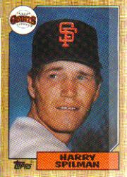 1987 Topps Baseball Cards      064      Harry Spilman